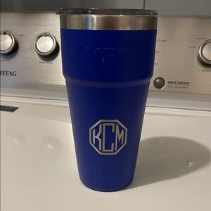 YETI Blue Tumbler with KCM Logo